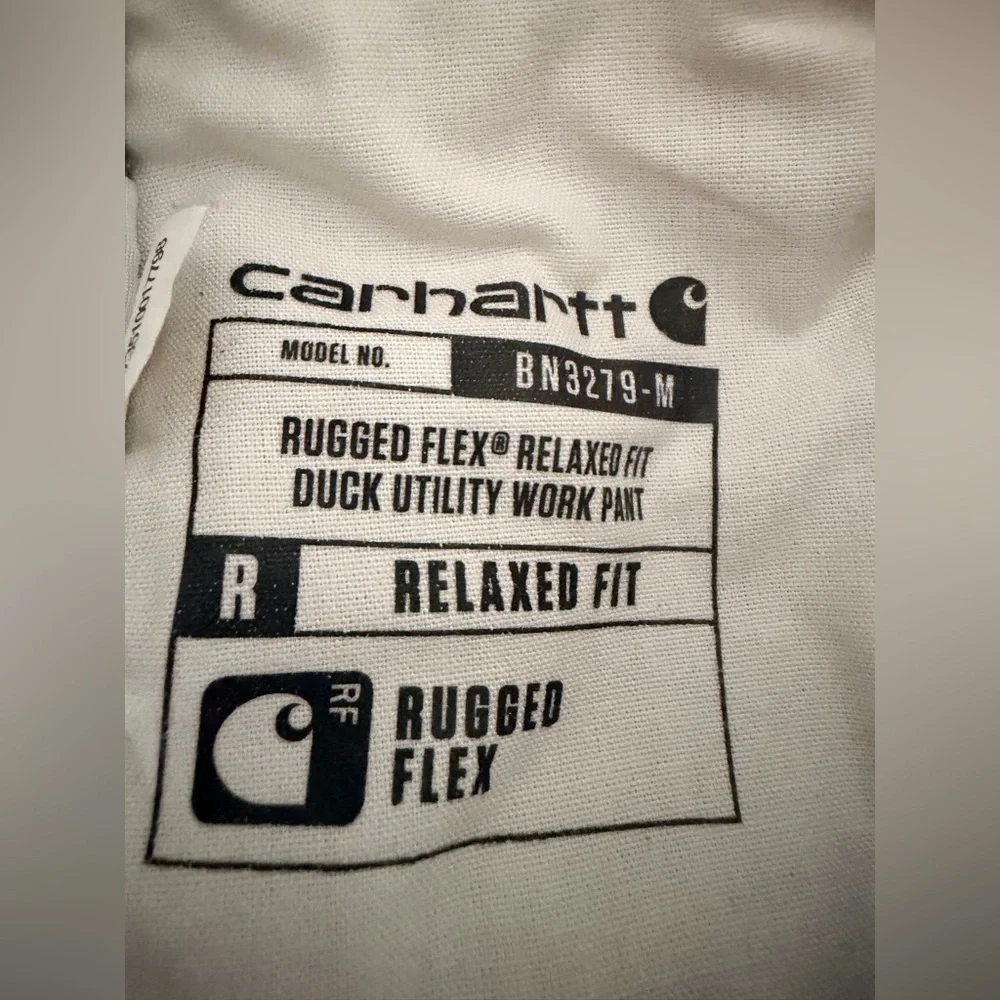 Carhartt Olive Green Casual Utility Pants Relaxed Fit size 36 x 34